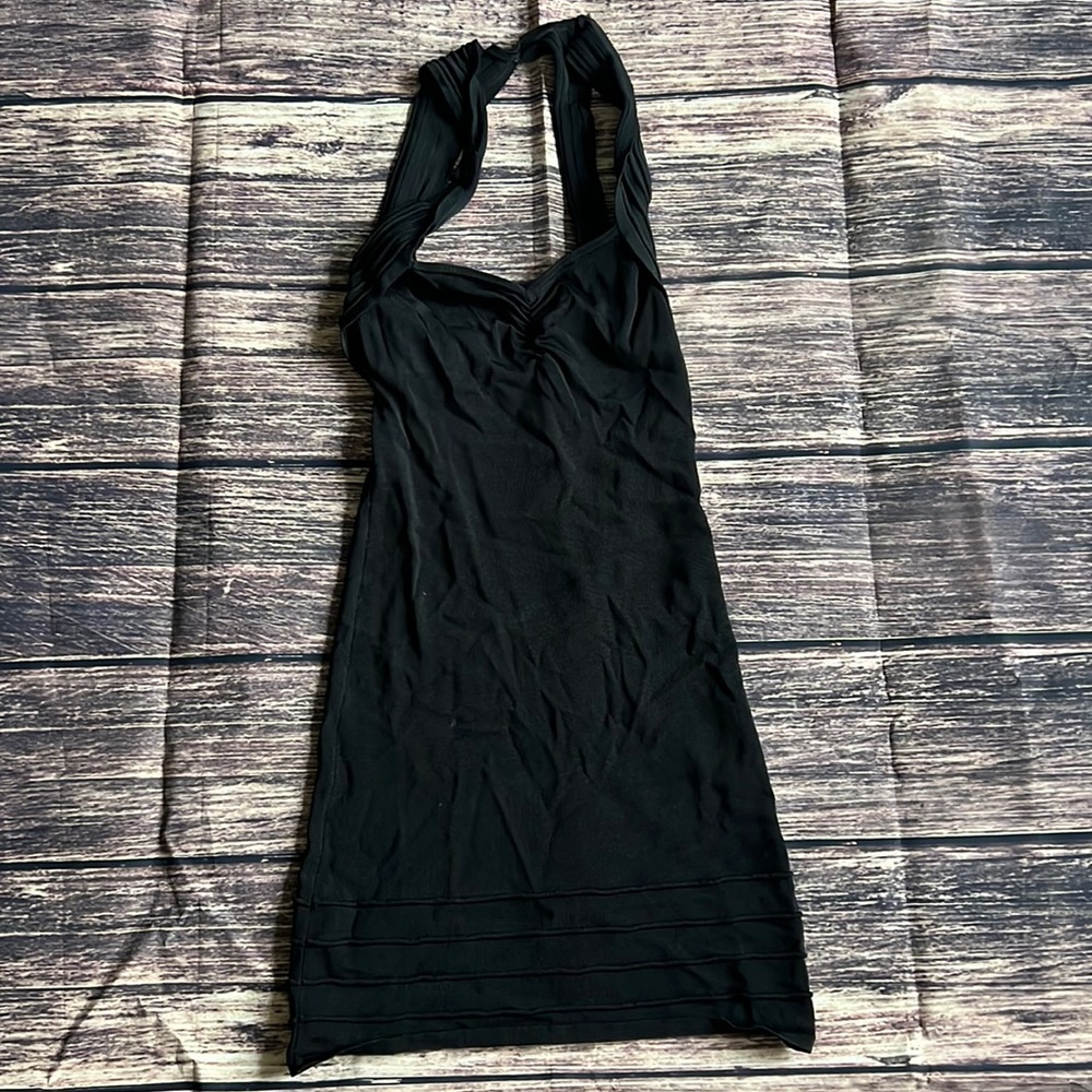 Black mini dress - S
